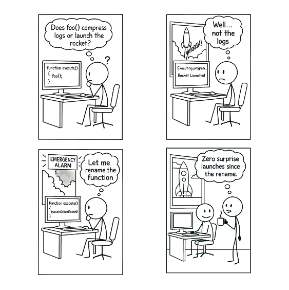 Name things clearly.