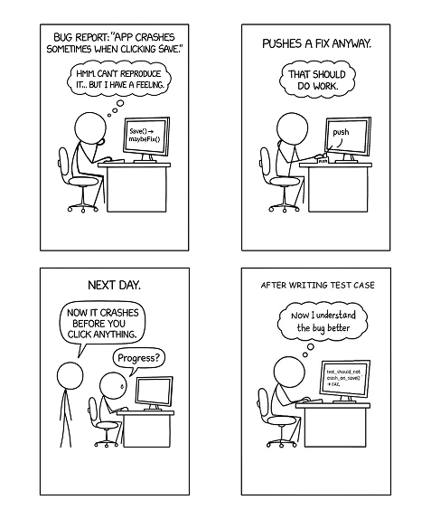 Reproduce the bug before you fix it